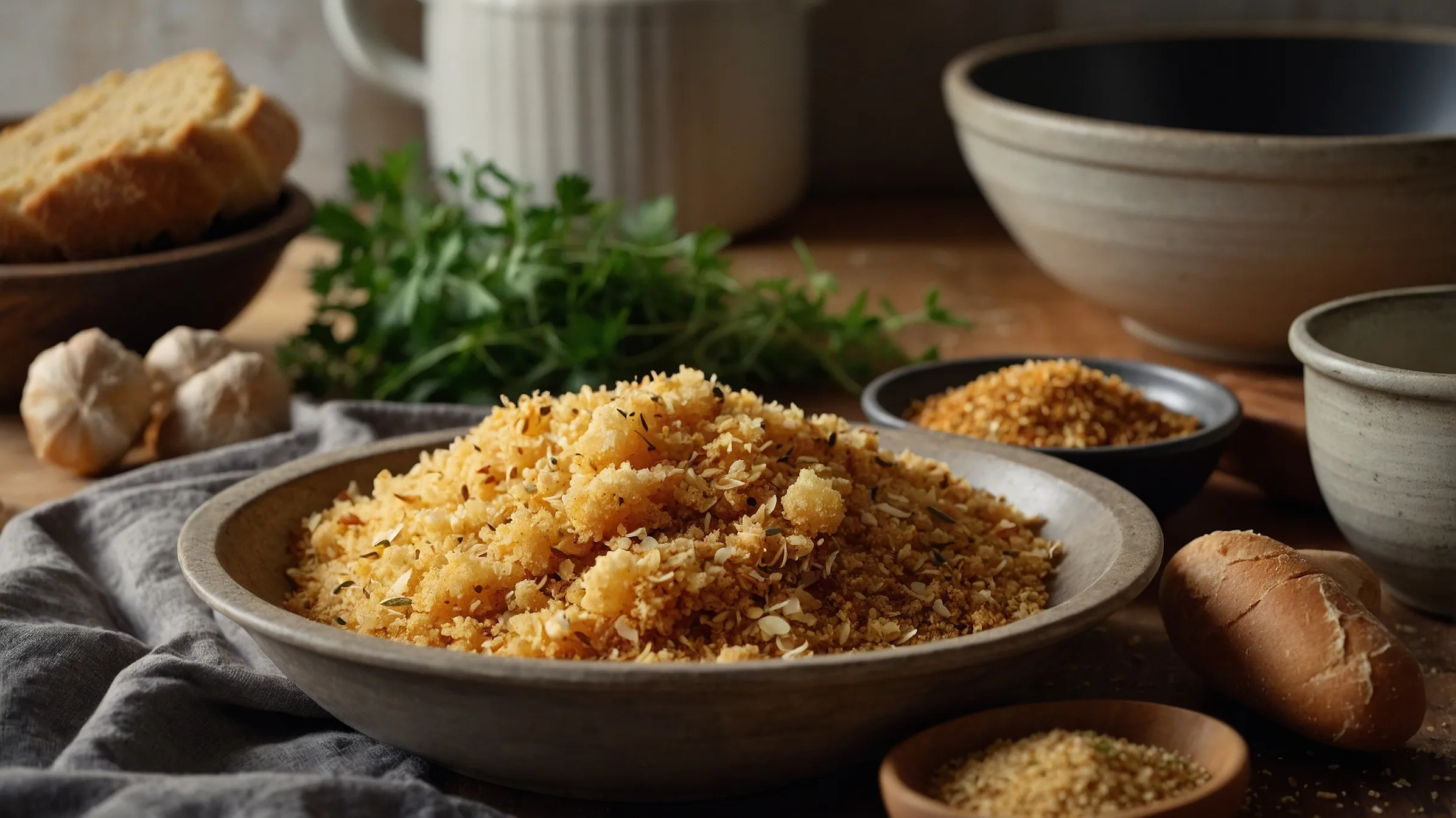 What are bread crumbs made of?