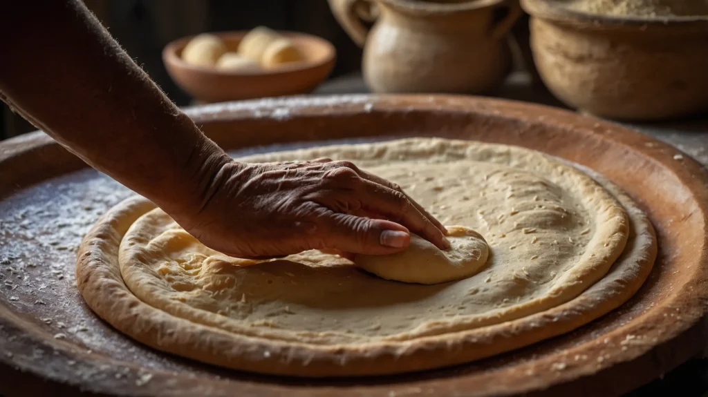 Step-by-step preparation of Nan-e Barbari bread