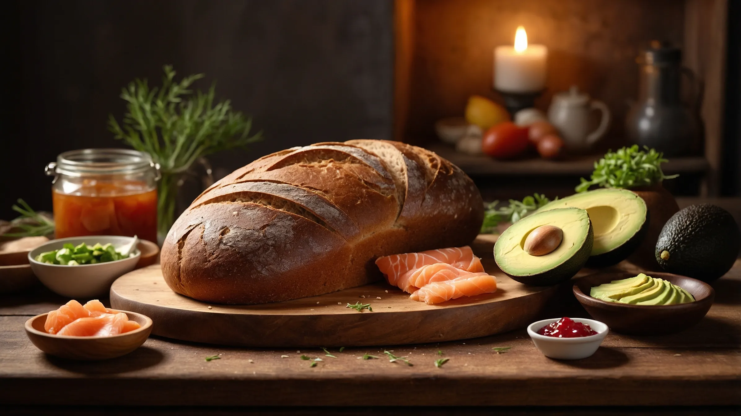 Rustic loaf of rye bread with fresh toppings, what is the best way to eat rye bread