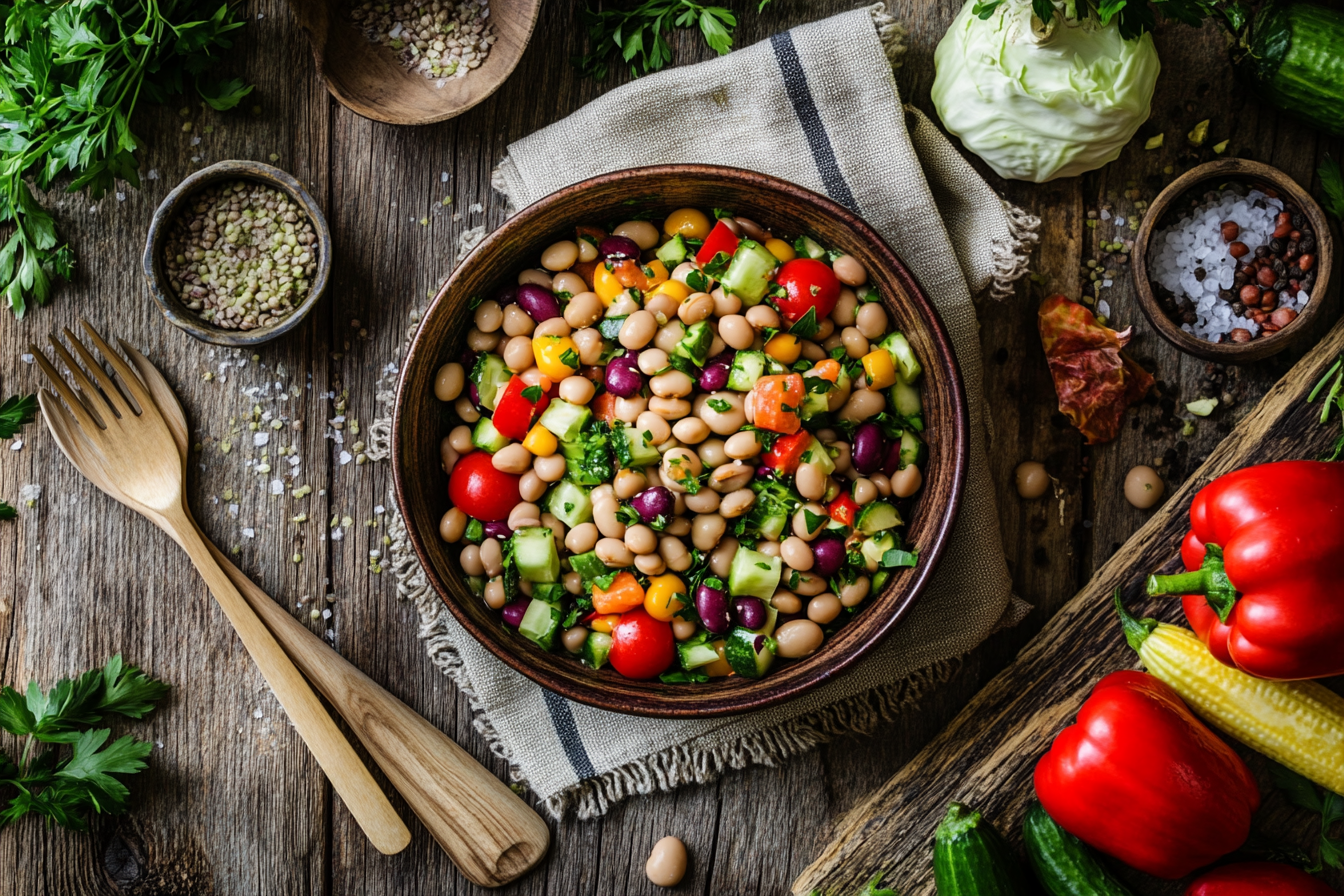 Dense bean salad recipe