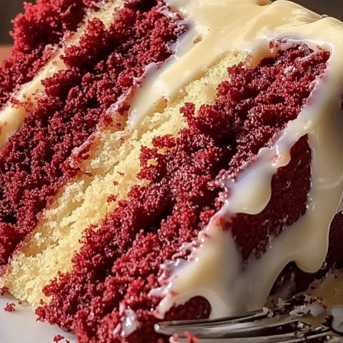 Decadent Red Velvet Honeybun Cake with Cinnamon Cream Cheese Icing