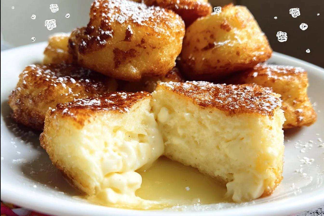 Delicious Fried Cheesecake served with a drizzle of chocolate sauce