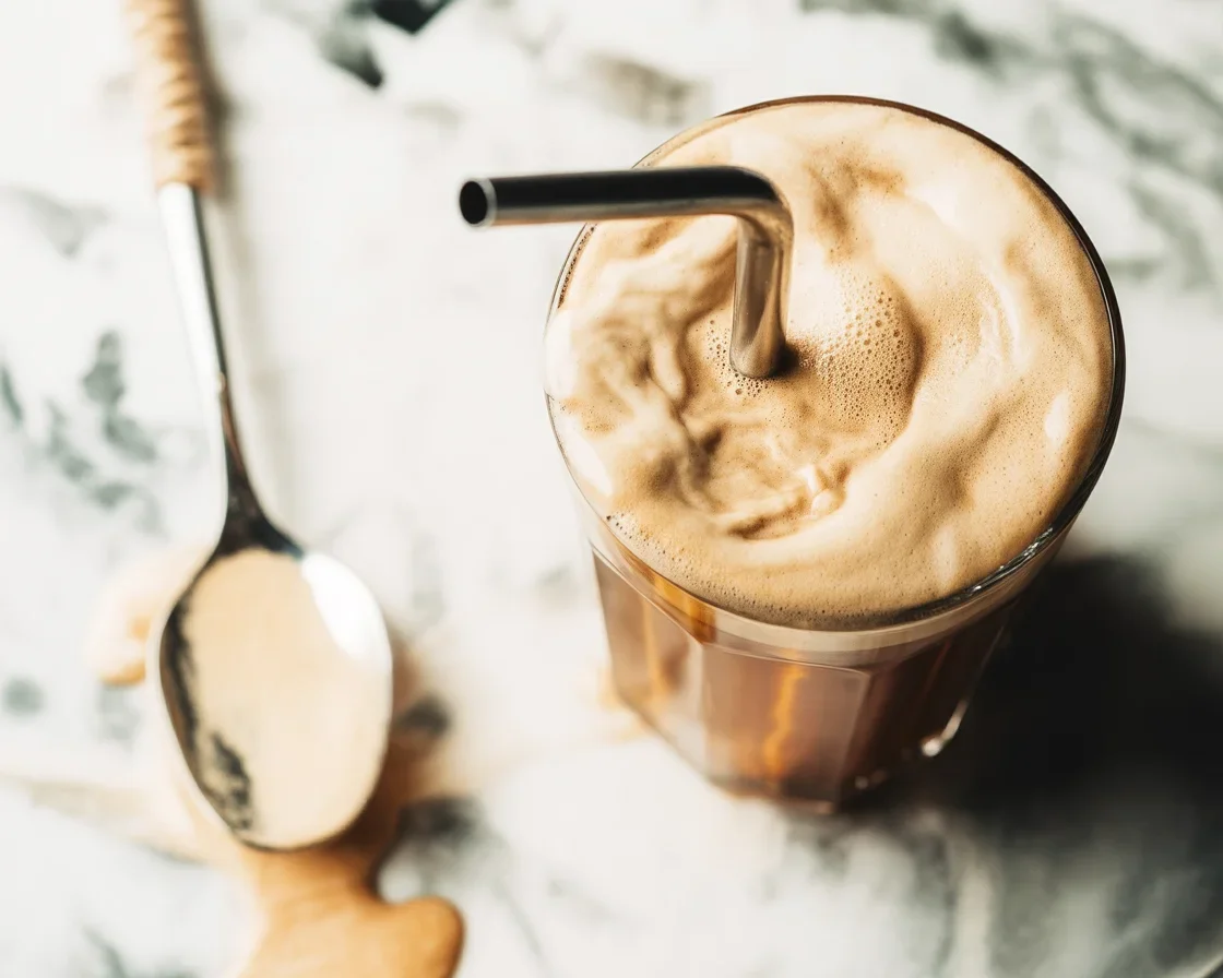 Delicious Tahini Coffee Recipe with maple syrup and creamy texture