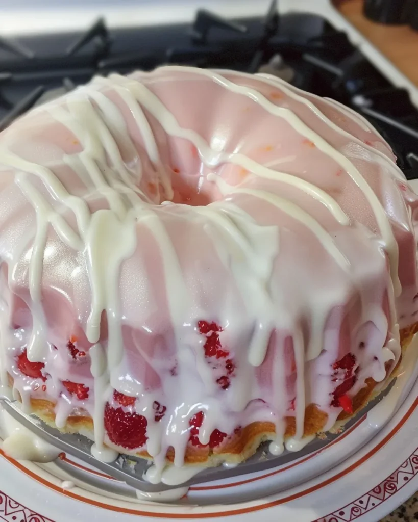 Homemade Strawberry Cream Cheese Pound Cake