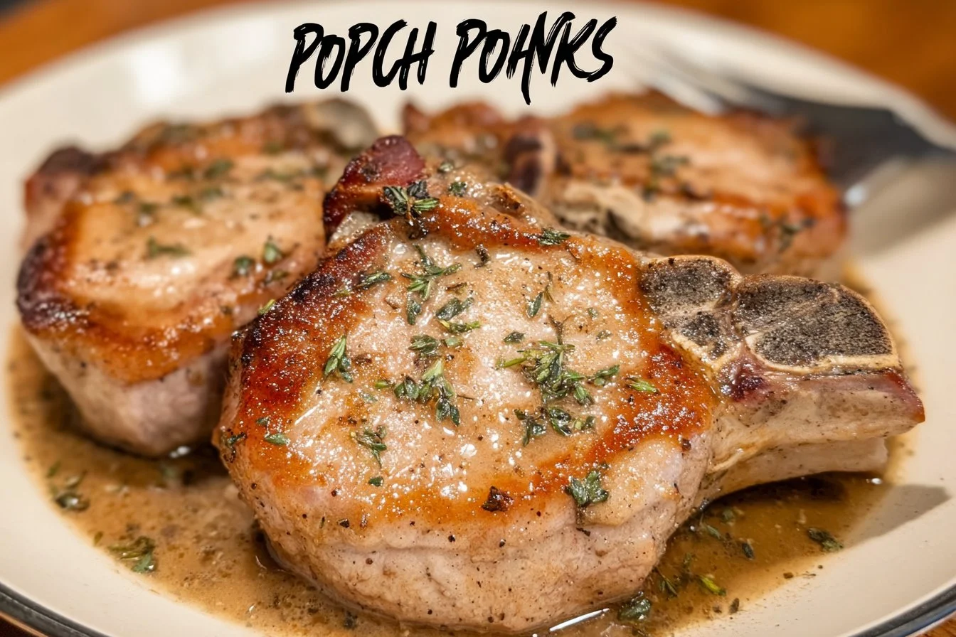 Delicious Crockpot Ranch Pork Chops served on a plate
