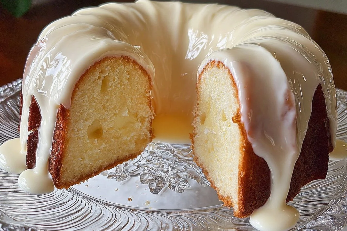 Slice of Slap Your Mother Pound Cake on a plate, showcasing its fluffy texture.