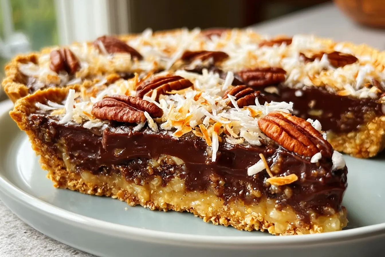 No-Bake German Pecan Chocolate Pie