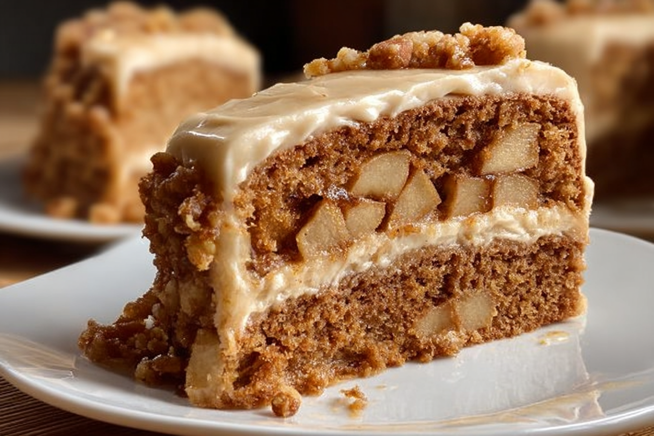 Apple Spice Cake with Brown Sugar Frosting