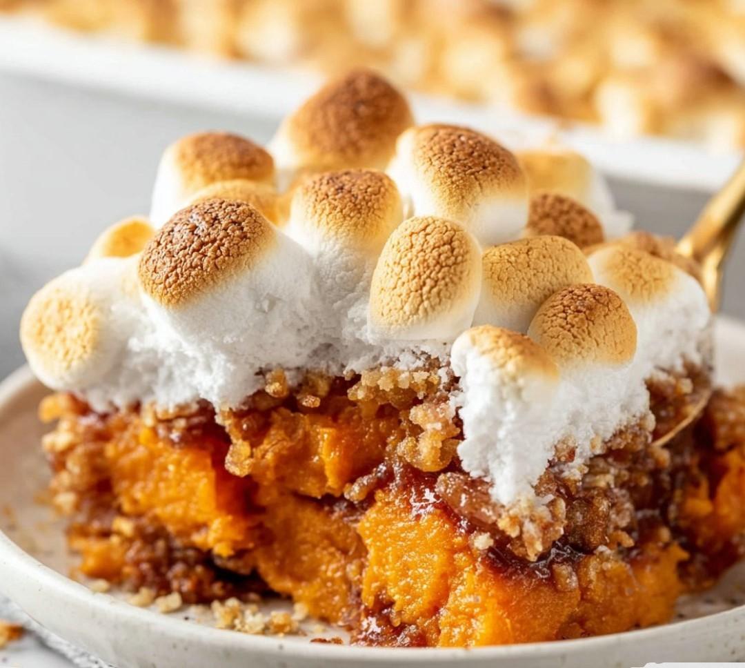 Sweet Potato Casserole with Marshmallows