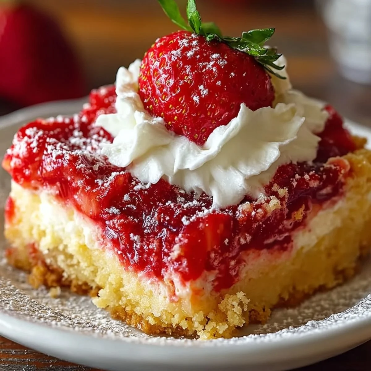 Strawberry Cheesecake Dump Cake