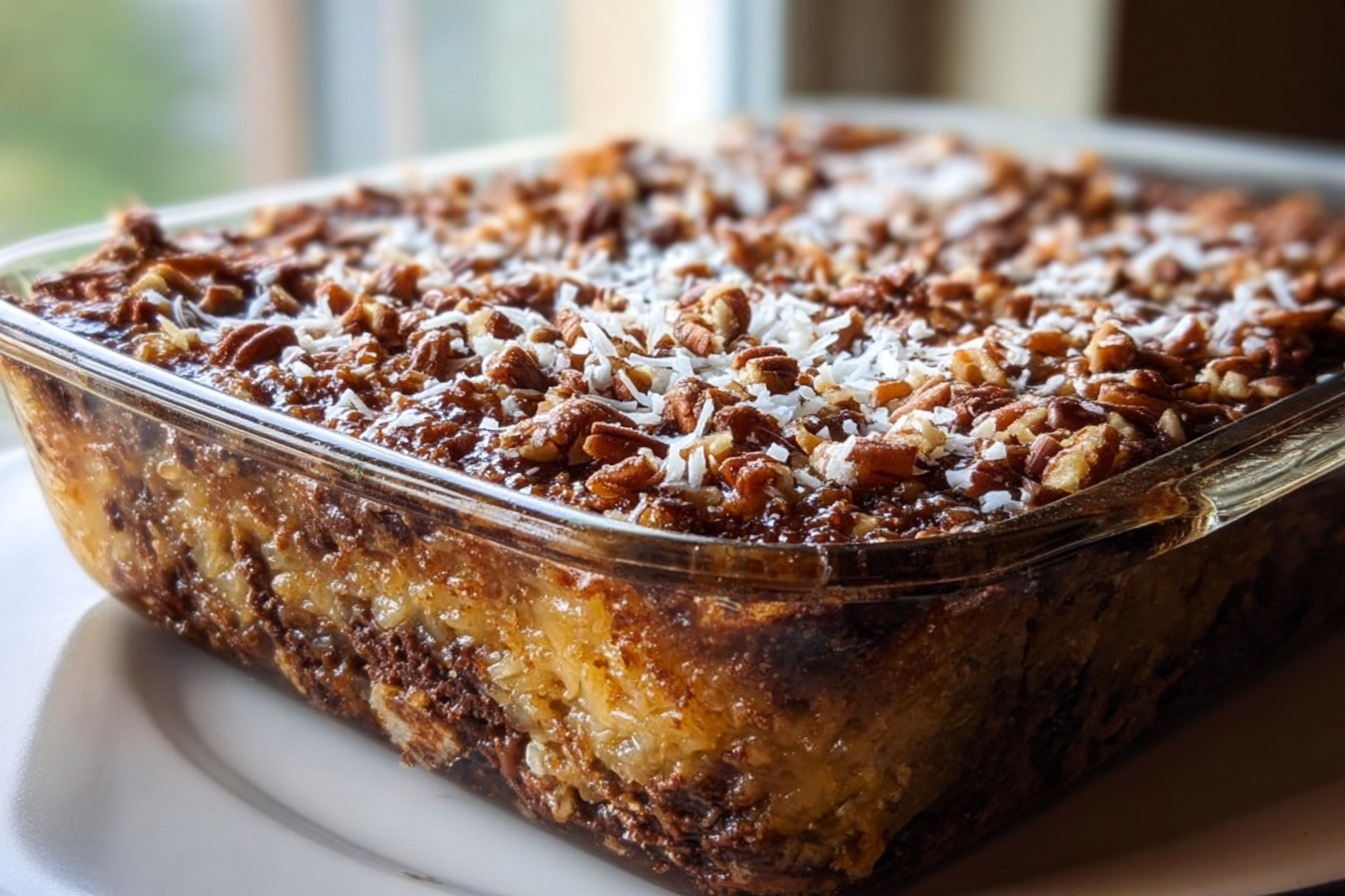 German Chocolate Dump Cake