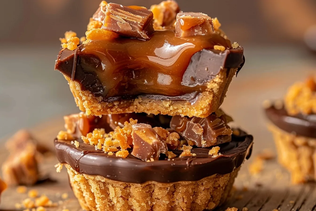 Butterfinger Caramel Crunch Mini Pies