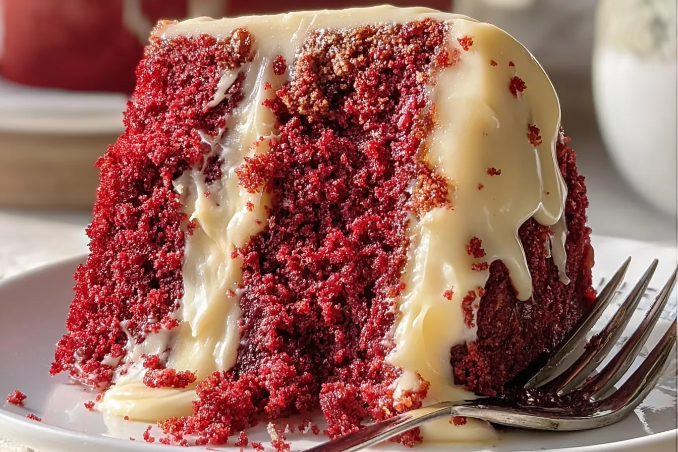 Red Velvet Honeybun Cake with Cinnamon Cream Cheese Icing – The Ultimate Sweet Indulgence