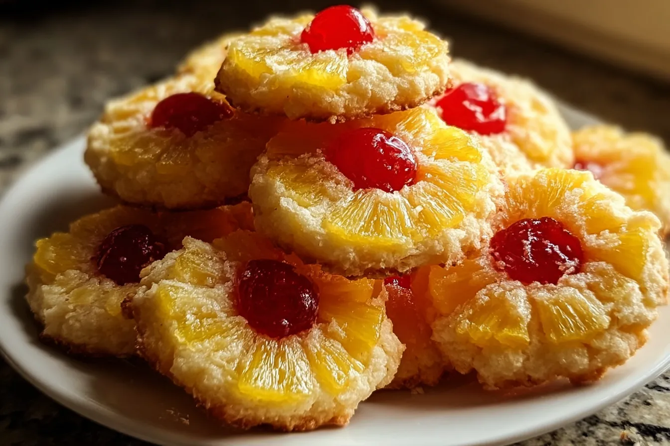 Pineapple Upside Sugar Cookies