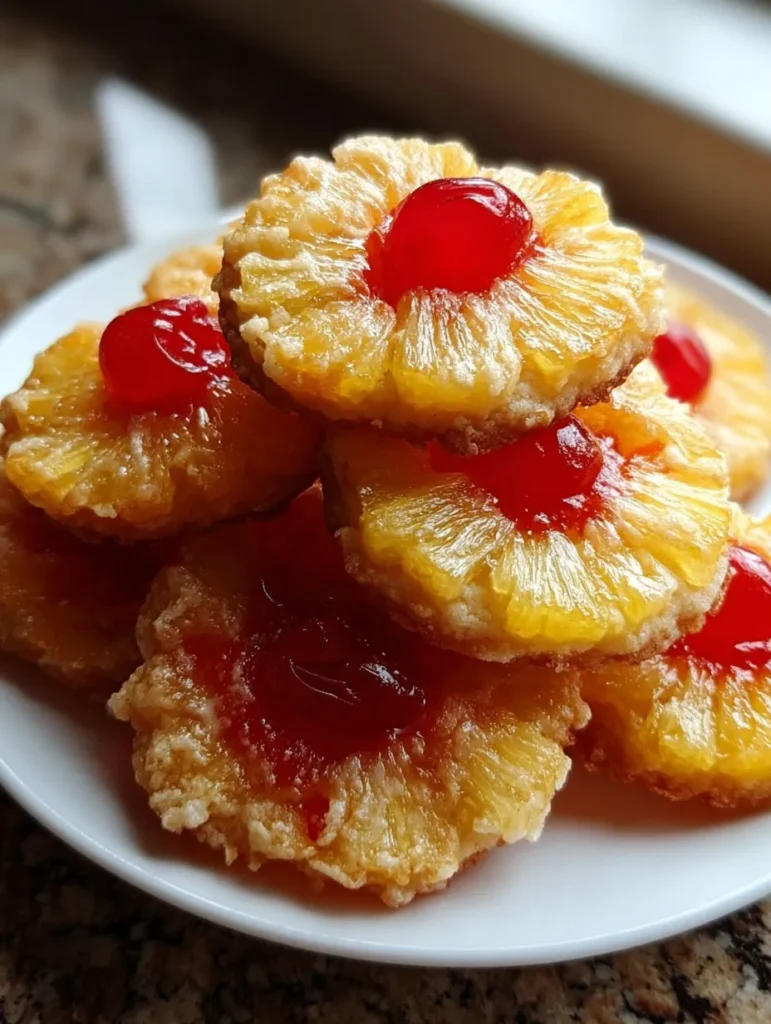 Pineapple Upside Sugar Cookies – A Tropical Twist on a Classic Treat!