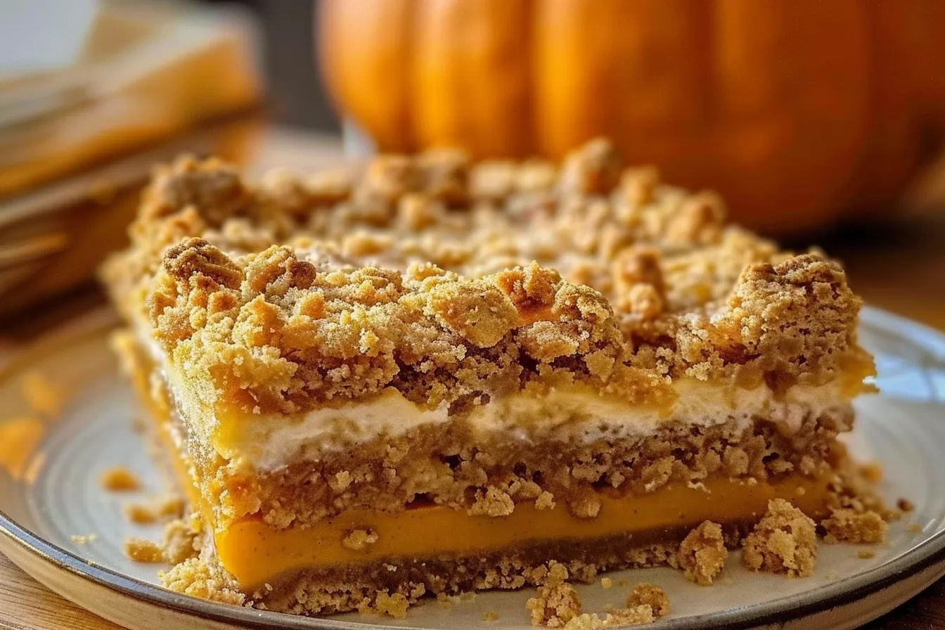 Gooey Pumpkin Crumble Cake